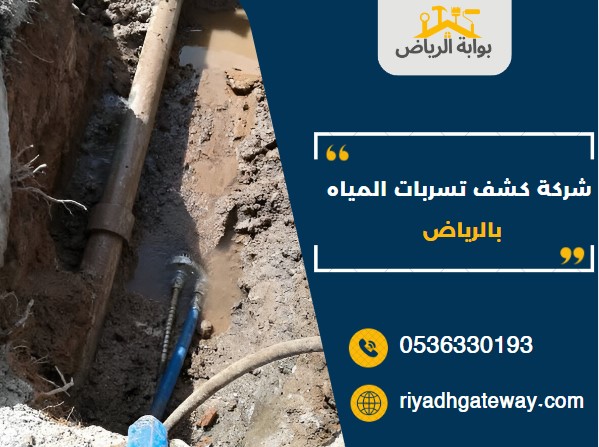 شركة كشف تسربات المياه بالرياض