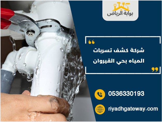 شركة كشف تسربات المياه بحي القيروان