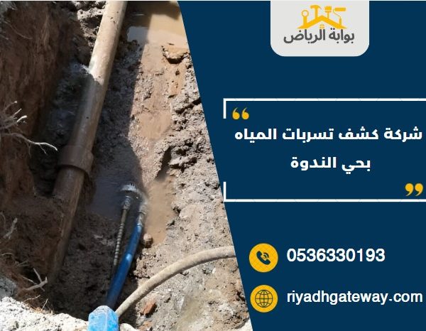شركة كشف تسربات المياه بحي الندوة 