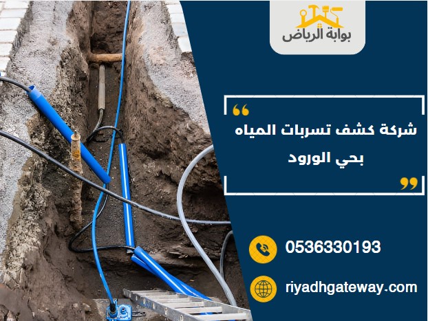 شركة كشف تسربات المياه بحي الورود