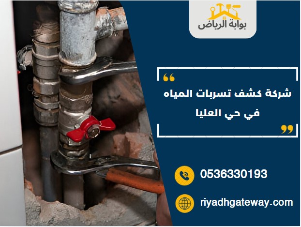 شركة كشف تسربات المياه في حي العليا